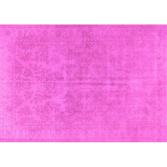 Ahgly Company Indoor Rectangle Persian Pink Traditional Area Rugs, 8' x 12'
