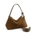 thumbnail image 5 of Ladies Matte Suede Leather Pillow Tote High Quality Women Brown Coffee Handbag LLadies Matte Suede Leather Pillow Tote High Quality Women Brown Coffee uxury Designer Female Shoulder Crossbody Bag Red, 5 of 17