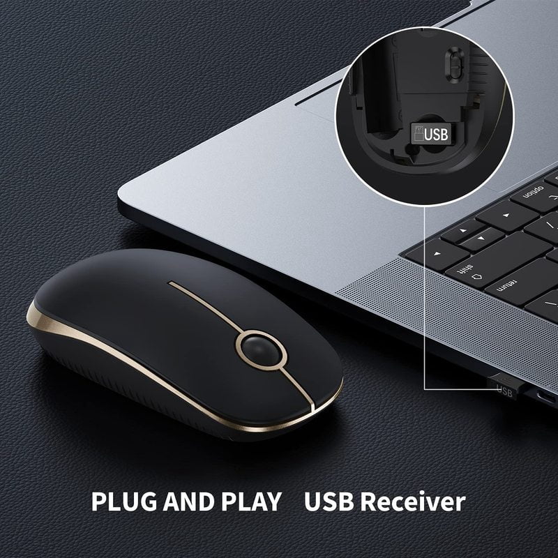 2.4G USB Wireless Mouse Mute Office Protable Mini Silent Click Mice For Macbook Laptop Pc Computer Notobook