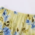 thumbnail image 7 of Gunia Womens Capri Pajama Sets Floral Print Pajama Short Sleeve Top And Cropped Pants Summer Soft Comfy Nightwear Outfit Womens Summer Pajamas Sleepwear Pjs L-2Xl, 7 of 7