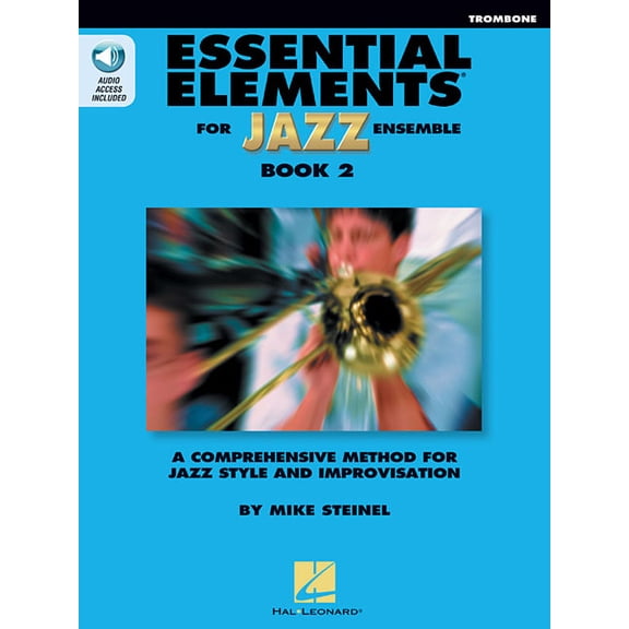 Essential Elements for Jazz Ensemble - Book 2 - Trombone (Book/Online Audio), (Paperback)