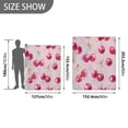 thumbnail image 4 of 60x80 inch Crystal Fleece & Arctic Fleece Blanket Soft Bed Throws for Home or Camping Watercolor Sparkling Cherries, 4 of 7