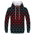 thumbnail image 4 of Hole Pattern Personality Creative 3D Printing Men's Hooded Sweatshirt Autumn and Winter Colorful Fashion Pullover Hoodie, 4 of 4