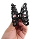 thumbnail image 3 of 10 pinzas para el cabello de plástico con forma de corazón hueco para mujer y niña Negro, 3 of 9