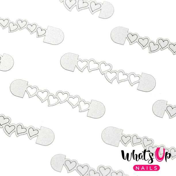 Download Whats Up Nails - Heart Chain Vinyl Stencils Nail Art ...