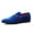 Blue, variant on Santimon Mens Velvet Penny Loafers Slip-on Metal Buckle Casual Shoes Leather Dress Shoes Red US 10.5