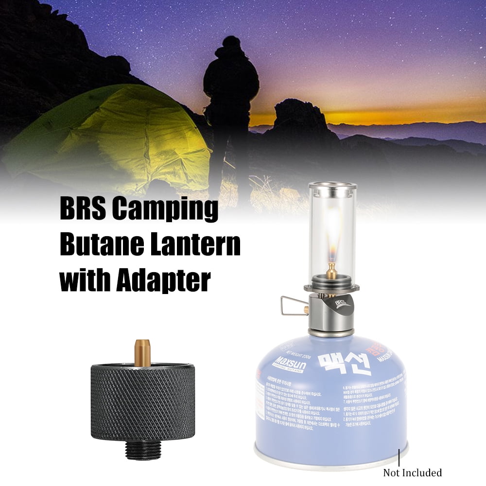 Portable Outdoor Camping Picnic Butane Gas Lantern Candle Tent Light Fire Lamp