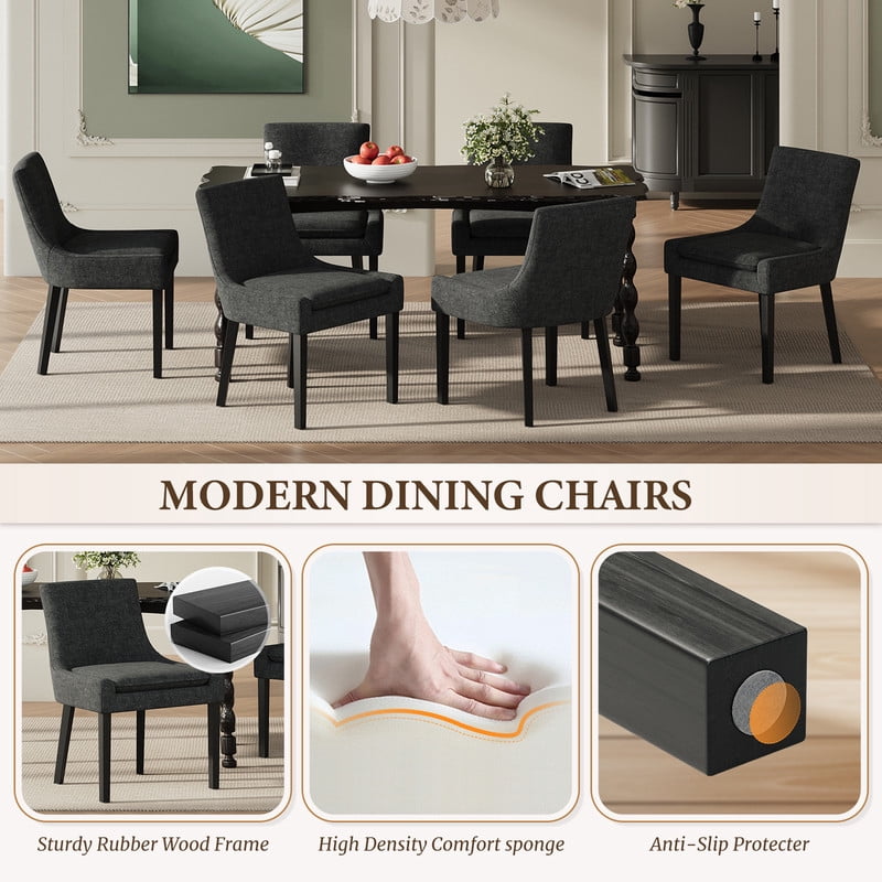 COLAMY Mid Century Modern Dining Chairs - Thumbnail 4