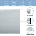 thumbnail image 6 of Keego New Upgraded No Drill Cellular Shades Top Down Bottom Up Honeycomb Blinds Cordless Window Blinds Easy to Install Cellular Shade for Windows, Blackout - White, 57"W x 64"H, 6 of 8