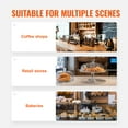 thumbnail image 5 of BENTISM 2-Tier Acrylic Bakery Display Case Countertop Donut Pastry Case Rear Door, 5 of 7