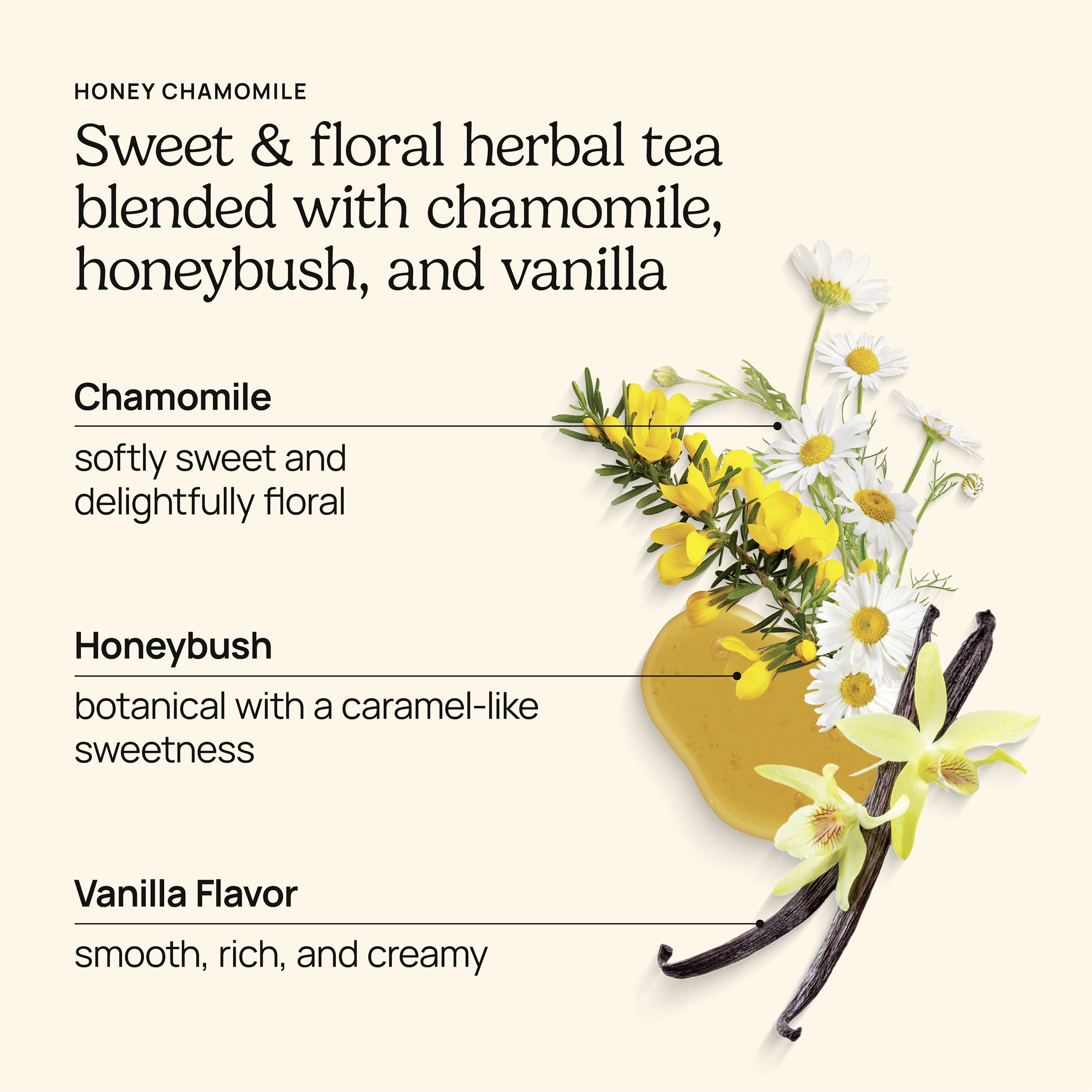 Yogi Tea Honey Chamomile, Caffeine-Free, Organic Herbal Tea Bags, 16 Count