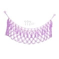 thumbnail image 3 of Red de almacenamiento para juguetes de peluche, colección tejida a mano, fácil de colgar, animales de peluche grandes Violeta, 3 of 9