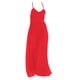 thumbnail image 4 of Vestido largo sin mangas Baoblaze Cuello V Rojo, 4 of 8