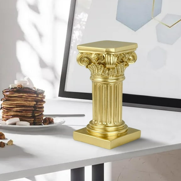 Creative Roman Column Statue Resin Roman Pillar Plinth Base Sculpture Pedestal for Living Room Layout Decoration Handicraft Props