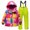 21 Green, variant on Kids Heated Jacket and Snow Bibs 2 Piece Snow Suits Usb Charging Camo Hooded Windproof Waterproof Insulated Ski Suits