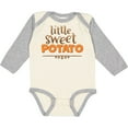 thumbnail image 3 of Inktastic Thanksgiving Little Sweet Potato Boys or Girls Long Sleeve Baby Bodysuit, 3 of 5