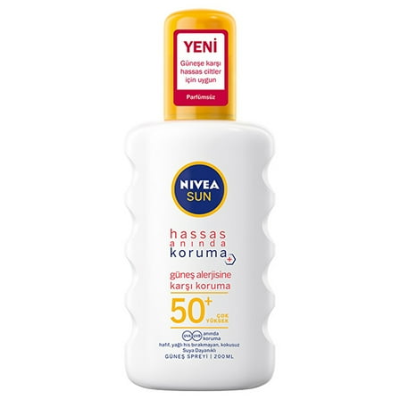 Nivea Sun SPF50  Sensitive Protection Against Sun Allergy Sunscreen Spray 200 ml