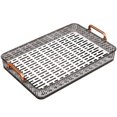 thumbnail image 2 of Bandeja de té para el hogar, sala de estar, mesa de remojo en seco, juego de té de lujo ligero, portavasos para taza de té, taza de agua, bandeja de drenaje rectangular de doble capa, 2 of 6