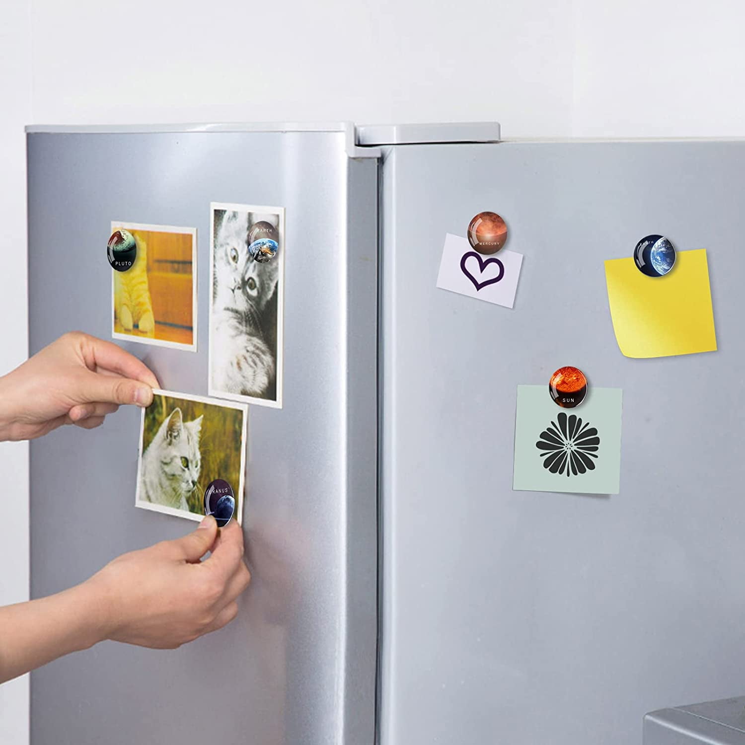 12 Pcs Aimant De Réfrigérateur, Aimant Magnétique En Verre Cristal Constellation, Aimants Magnétiques Puissants Pour Armoires De Bureau, Tableau Blanc, Cuisine