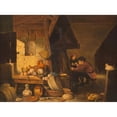thumbnail image 3 of Jean-Louis van Kuyck 14x11 Black Modern Framed Museum Art Print Titled - Farmer`S Kitchen, 3 of 5