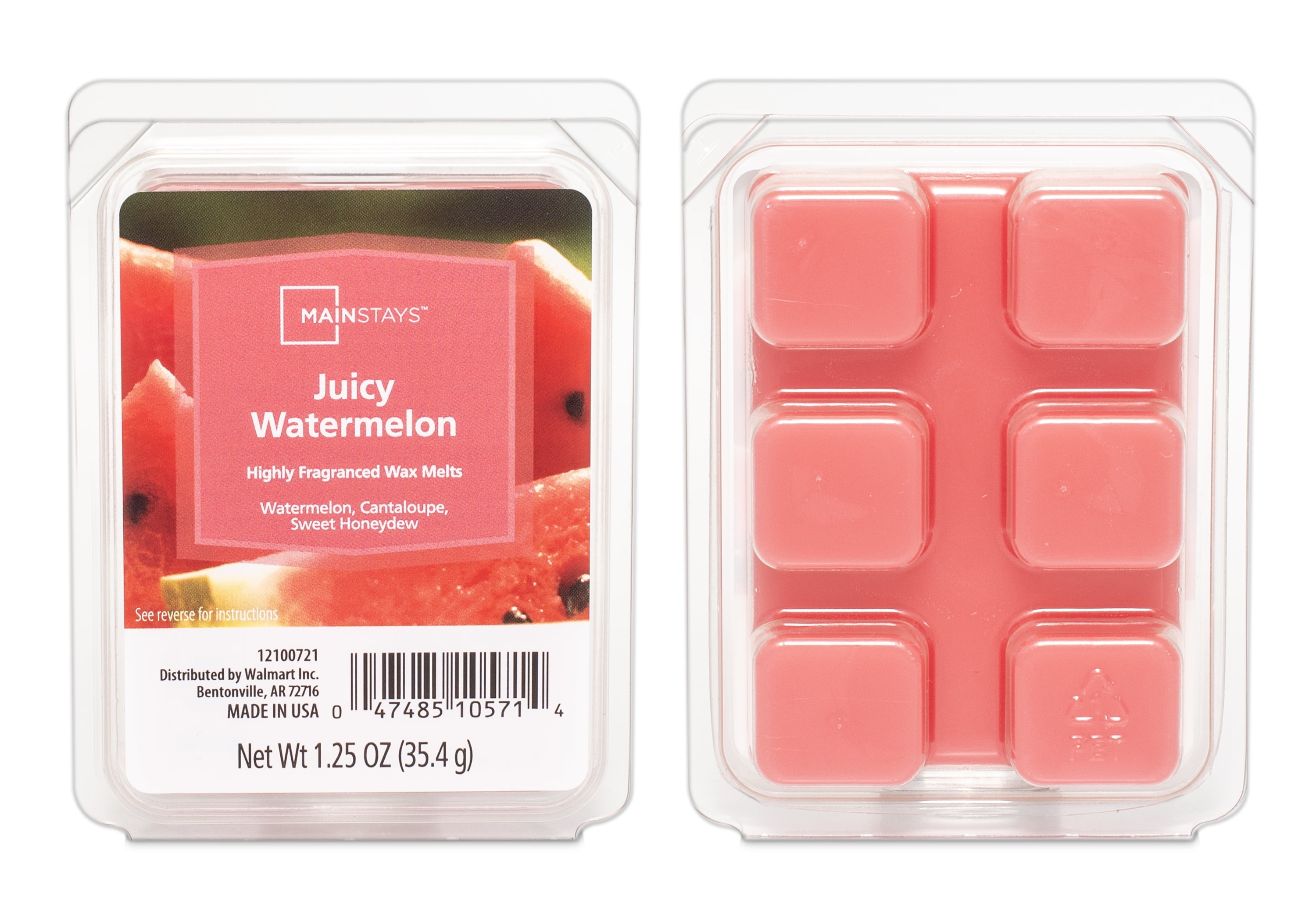 (6 pack) Mainstays Juicy Watermelon Scented Wax Melt, 1.25 oz