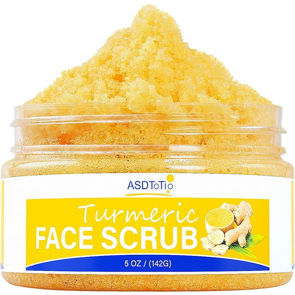 Exfoliante de cúrcuma - para rostro y cuerpo Ingredientes naturales con vitamina C para limpiar e hidratar la piel Exfoliante de cúrcuma Cuidado de la piel para todo tipo de piel