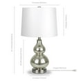 thumbnail image 6 of Pemberly Row 21.25" Mercury Glass Table Lamp with Fabric Shade in Lumiary Gray, 6 of 11