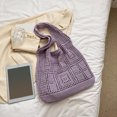 thumbnail image 4 of Bolsos Verano Bolsas Punto Su Tejido para Mujeres Bolso Hombro Crochet Gran Capacidad Liviana, 4 of 9