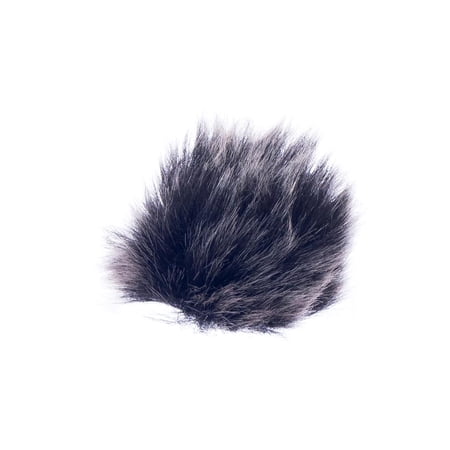 Black Artificial Windscreen Windshield Wind Muff for Lapel clip de solapa Microphone Mic 0.5mm Diameter