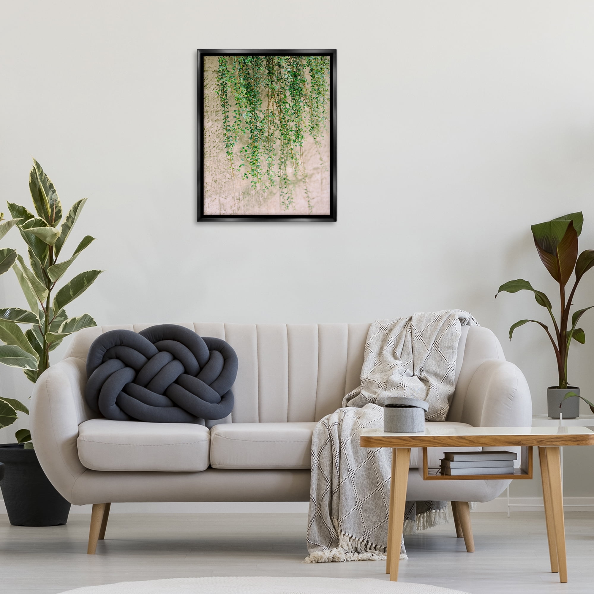 Stupell Industries Hanging Ivy Vines Botanical & Floral Photography Black Floater Framed Art Print Wall Art, 25 x 31