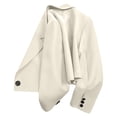 thumbnail image 4 of Women's Fashion Long Sleeve Open Front Business Casual Cardigan Jacket Beige L, 4 of 5