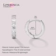 thumbnail image 4 of Limerencia Silver Small Hoop Earrings for Women Men Cubic Zirconia, Cuff Earrings Mini Piercing Jewelry for Women Sensitive Ears, 4 of 11