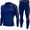 Kboo-yellow Line, variant on Men's Sports Running Set Compression Shirt Pants Skin-Tight Long Sleeves Quick Dry Fitness Tracksuit Gym Yoga Suits