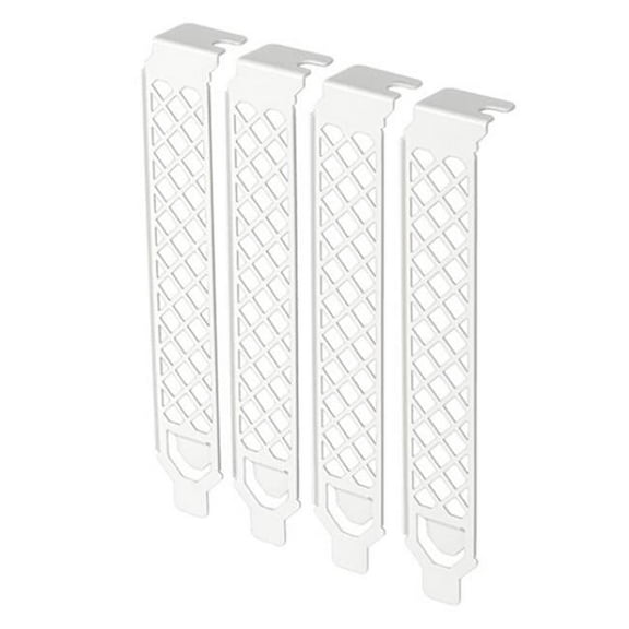 4 Piece Vented PCI Slot Cover Plate, White