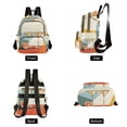 thumbnail image 4 of FORMRS Mini Backpack Purse for Women Travel Daypack Casual Shoulder Bag, Beige Glasses, 4 of 7