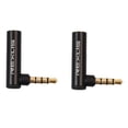thumbnail image 1 of Convertidor Tmvgtek Conector Adaptador Macho A Hembra De 3,5 Mm En Ángulo Recto De 90 Grados (2 Piezas) Tmvgtek Para estrenar, 1 of 8