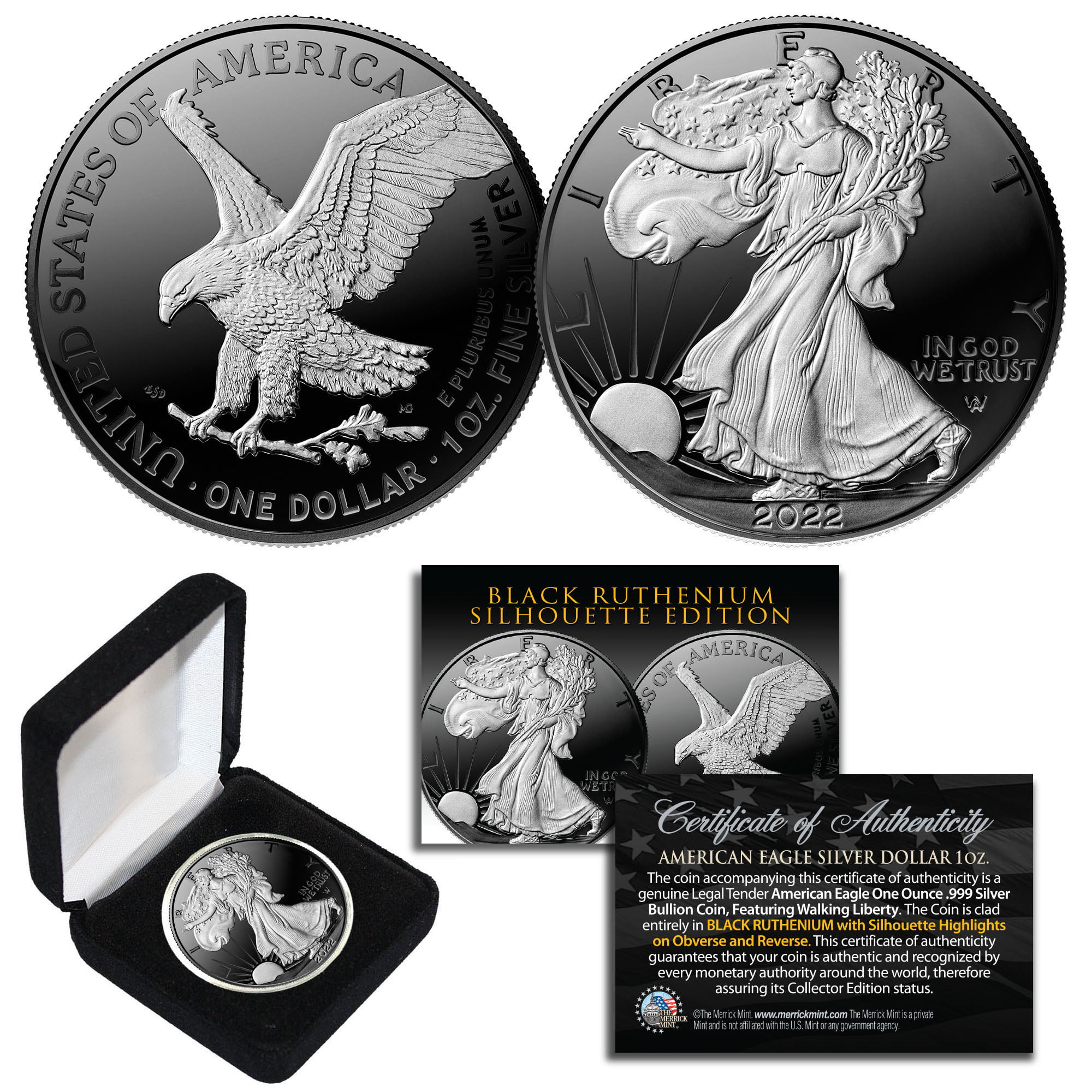 Limited Editition American Silver Eagle 1oz .999 Silver Dollar Coin New Frozen