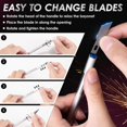 thumbnail image 3 of czcpp-Exacto Knife Set, 13PCS Precision Hobby Craft Xacto Blades Kit with 3 Craft Knife Handles for Pumpkin Carving Modeling Fondant Wood & Leather Art DIY, 3 of 4