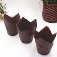 thumbnail image 4 of MasteelfCA 150pcs Oil-proof Cake Wrapping Paper Solid Cake Paper Holder Party Paper Cup (Coffee), 4 of 7