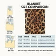 thumbnail image 2 of Leopard Print Blanket,Cheetah Skin Pattern Throw Blankets,Gifts for Men Adults & Wild Animal Lovers, Lightweight Soft Fleece,for Sofa Couch Bed Room Travel,Modern Birthday Decor,40x50in, 2 of 5