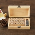 thumbnail image 3 of Stamps- Wooden Rubber Number Letter Multipurpose Stamps Stamper Upright Letters, 3 of 6