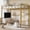 Gold, variant on EastVita Loft Bed Twin Size, Heavy Duty Metal Loft Bed Frame with Arched Guardrail and Safety Ladder, Space-Saving, No Box Spring Needed, White