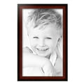 thumbnail image 2 of ArtToFrames 14" x 23" Honors Mahogany with Black Picture Frame, 14x23 inch Brown Wood Poster Frame (WOM-5154), 2 of 6