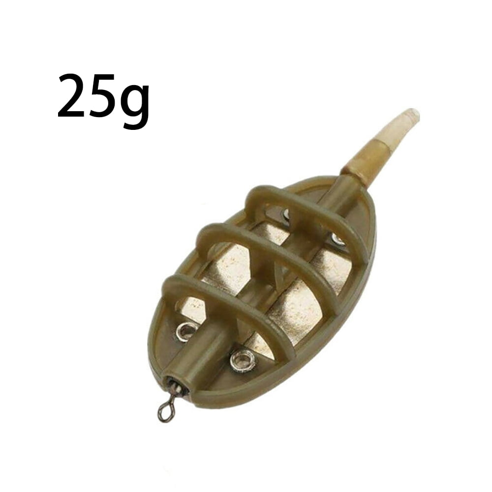 10PCS Carp Fishing Combo Inline Method Feeder 15/20/25/30g Fishing