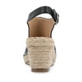 thumbnail image 4 of Journee Womens Crew Wedge Heel Espadrille Sandals, Widths Available, 4 of 10