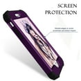 thumbnail image 5 of Dteck iPhone 7 Case, Dteck Heavy Dual Layer Rugged Shockproof Case Hard PC Protective Back Cover For Apple iPhone 7, Purple, 5 of 7