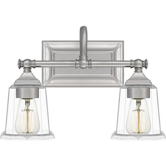 2 Light Transitional Bathroom Light Fixture-Brushed Nickel Finish Bailey Street Home 71-Bel-4352158