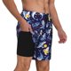 thumbnail image 2 of Balery Cute Shark Bañador para hombre, shorts de playa de secado rápido con entrepierna y forro de compresión-Medium, 2 of 6
