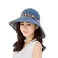 thumbnail image 2 of Womens Sun Hat Summer UPF 50+ UV Protection Beach Hat Foldable Wide Brim Cap, 2 of 8