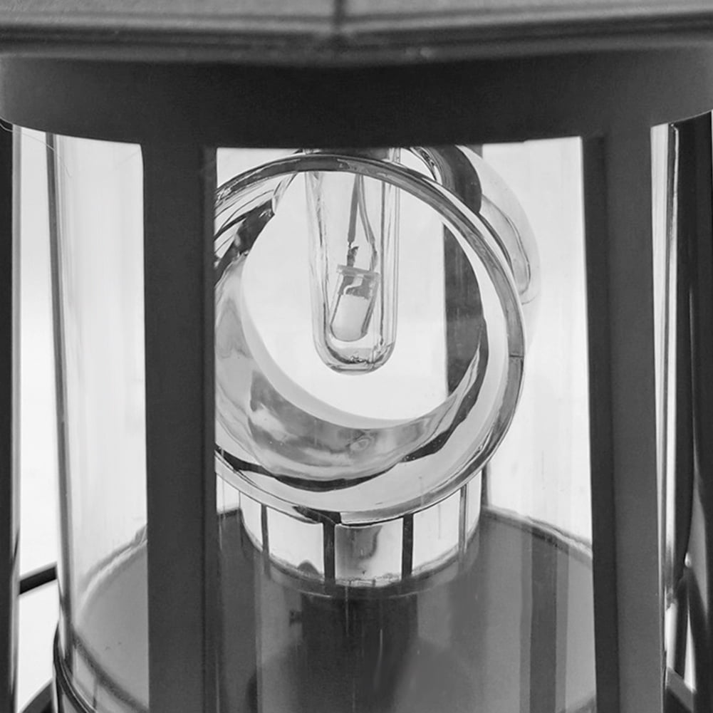 Lighthouse Solar LED Light Garden Outdoor Rotating Beam Sensor Beacon Lamp
